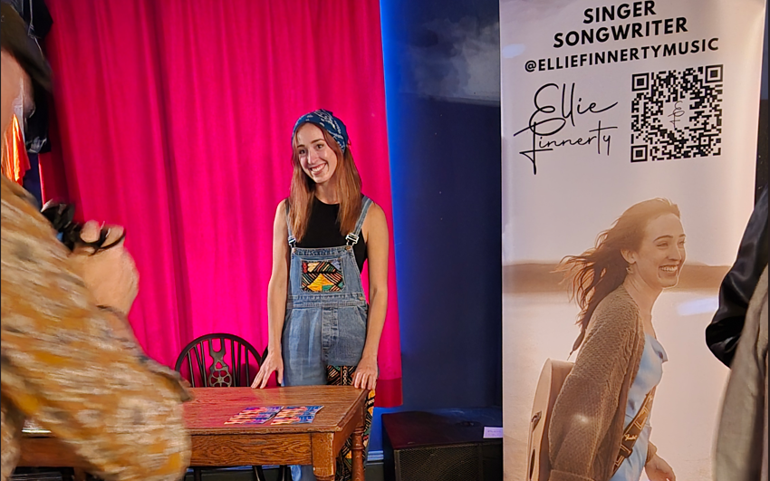 Ellie Finnerty meets the press